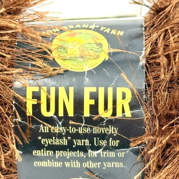 Bernat Boa & Lion Brand Fun Fur Yarn Lot Multicolor Polyester - 4 New Skeins - Picture 10 of 11